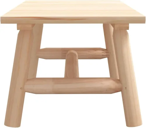 Miniatura 5 de Natural Wood Solid Spruce Oiled Finish Rectangular Coffee Table, 35.4x19.7 inch Durable Patio Furniture for Indoor Outdoor Balcony Porch Garden Use