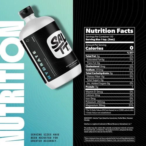 Miniatura 7 de SALTT Hydrate Gotas de Electrolitos - Dietas Keto - Ayuno Intermitente - Apoyo Inmunológico - Sin Gluten y Azúcar - Paleo - Sodio, Magnesio, Potasio