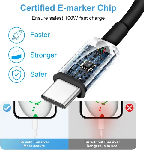 Miniatura 6 de Cargador USB C tipo C de carga rápida de 10 pies de largo para iPhone 17, 16, 15, paquete de 3 cargadores rápidos USB C para iPhone 17/17 Plus/17