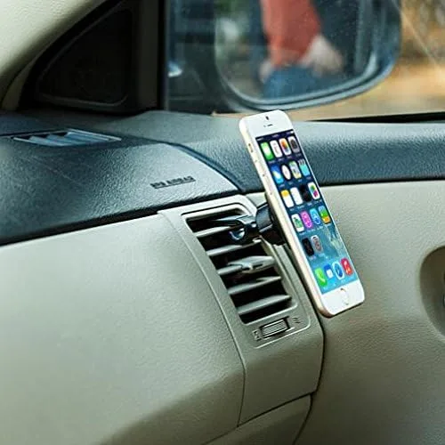 Miniatura 6 de Soporte magnético para ventilación de aire para Moto G Power (2020), base giratoria de agarre fuerte compatible con Motorola Moto G Power (2020)
