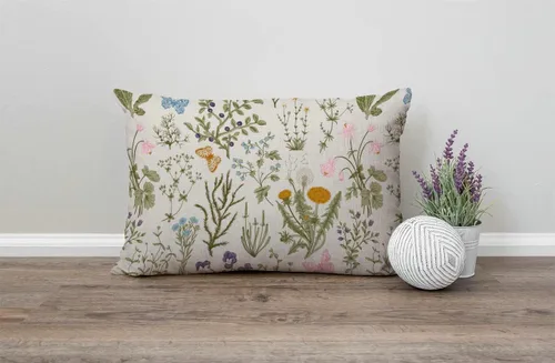Miniatura 41 de Fundas de almohada de 12 x 20 pulgadas, decoración rústica de granja, sé feliz, fundas de almohada de algodón y lino, citas inspiracionales con Jcp20