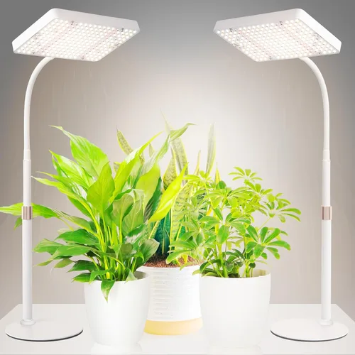 Miniatura 14 de Luz de cultivo de mesa, luces de crecimiento de escritorio brillantes para inicio de semillas, bonsái, suculentas, cactus, temporizador