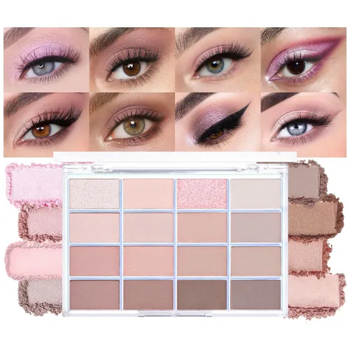 Miniatura 29 de CAKAILA Paleta de sombra de ojos mate de 10 colores, color gris y gris topo, paleta de sombra de ojos neutra, paleta de maquillaje de larga