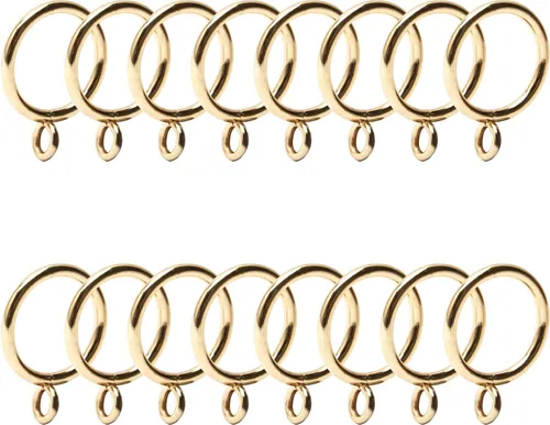 Miniatura 25 de MroMax Anillos de cortina con ojales, anillos de cortina negros de metal de 1-1/2 pulgadas de diámetro interior de 1.496 in de diámetro, anillos