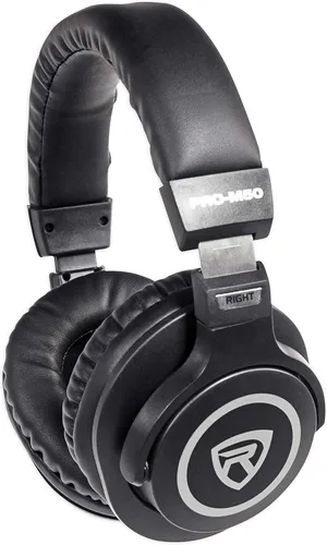 Miniatura 3 de Rockville PRO-M50 - Auriculares de estudio con cable de bobina desmontable, estuche+almohadilla extra para los oídos, plata, mediam