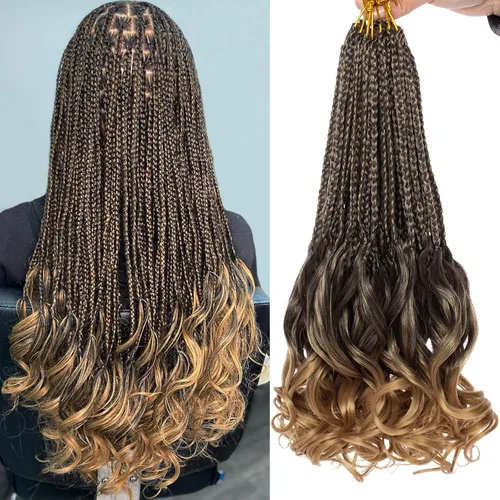 Miniatura 16 de COOKOO 10 pulgadas, 9 paquetes (135 hebras), trenzas de ganchillo rizadas francesas negras, trenzas de ganchillo negras con extremos ondulados