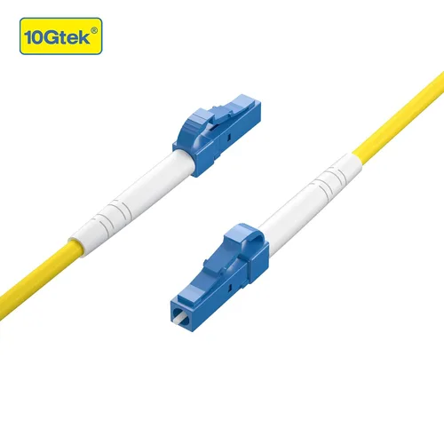 Miniatura 4 de 10Gtek Simplex Fiber Patch Cable - LC to LC Single-Mode Fiber Optic Cord Jumper, SMF, 9/125μm, Yellow, 20-Meter(65.6-ft)