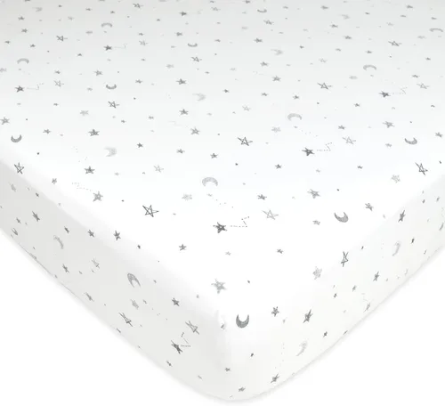 Miniatura 27 de Sábana para cuna TL Care, en tejido de punto jersey, 100% algodón, Gris