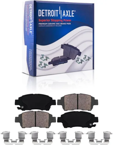 Miniatura 62 de Detroit Axle - Pastillas de Freno Delantero para Mercedes- Benz C230 C250 C300 SLK250, Pastillas de Freno Cerámica w/Reemplazo de Hardware