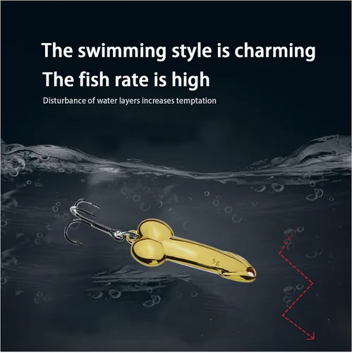 Miniatura 5 de 4Pcs Funny Fishing Lures, Top Water Bass Fishing Lure, Bass Fishing Gear Spinner Baits Freshwater Saltwater Fish Equipment Fish Hook Gift for