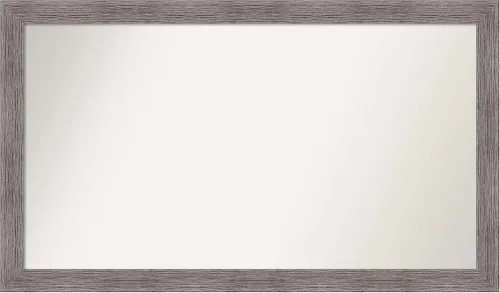 Miniatura 51 de Amanti Art Espejo de baño gris para sobre el fregadero, 31 x 48 pulgadas, espejo de tocador rectangular estrecho de color gris, marco de madera
