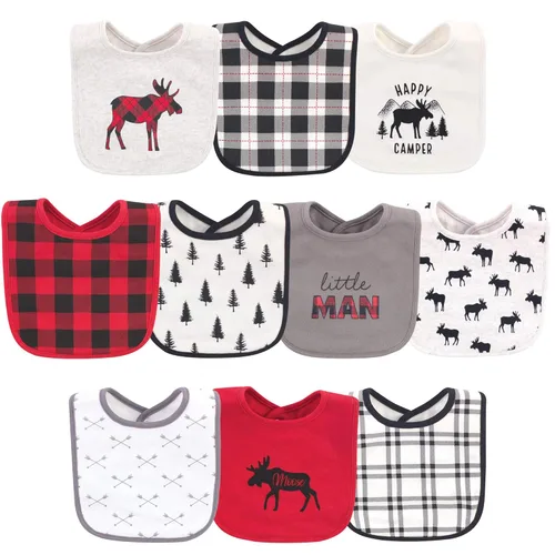 Miniatura 46 de Hudson - Babero unisex de algodón para bebé, baberos de algodón, talla única , Cactus rosa