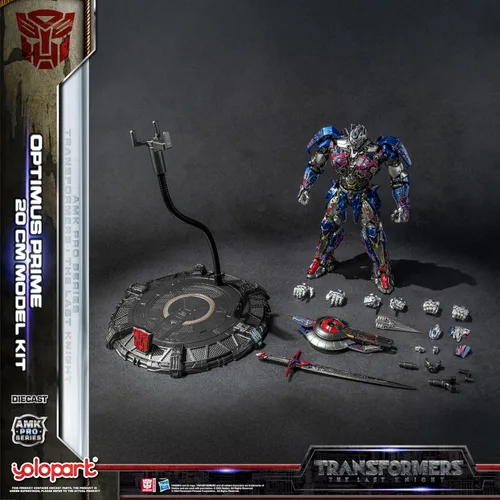 Miniatura 2 de YOLOPARK Transformers: El último caballero Optimus Prime con armamento mejorado, figura de acción Transformers de 7.87 pulgadas altamente articulada