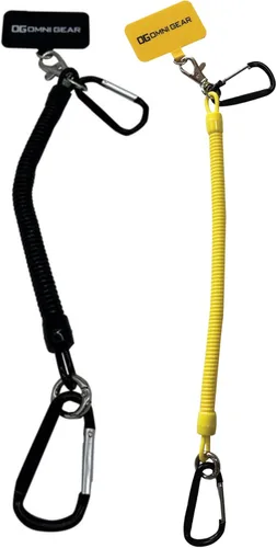 Correa de teléfono móvil Drop Stop para protección contra caídas y robos, cordón universal para teléfono con mosquetones para una fijación segura