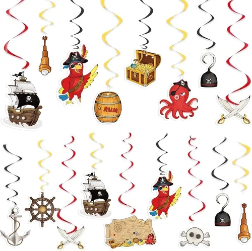 Miniatura 18 de WERNNSAI Decoraciones Colgantes de Remolino de Animales de Granja - 16 Piezas de Remolinos Colgantes de Papel de Aluminio para Techo, Suministros