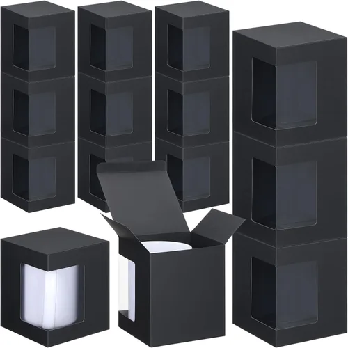 Miniatura 8 de Harloon 24 piezas de cajas para tazas de regalo, caja para café para tazas en blanco de sublimación, embalaje para tazas de 11 onzas, 12 onzas, 15