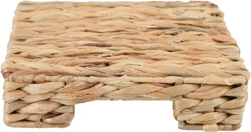 Miniatura 4 de YAHUAN Servilletero de jacinto de agua de mimbre, dispensador de servilletas tejidas para cocina, bandeja de servir cesta para mesas (original)