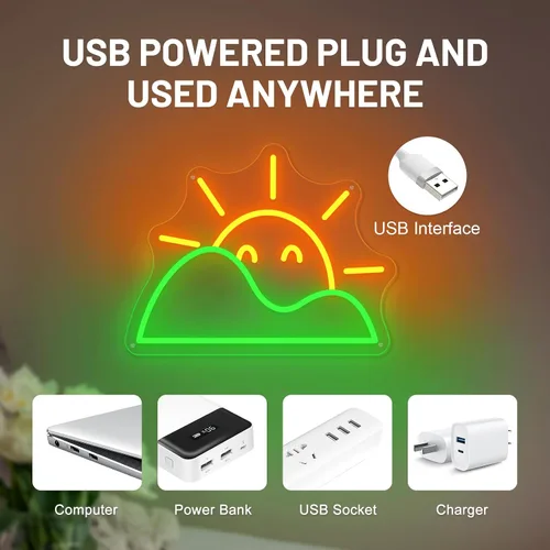 Miniatura 22 de Letrero de neón de baloncesto, 9.84 x 9.84 pulgadas, luz de neón LED de baloncesto, alimentado por USB con interruptor regulable, letrero LED