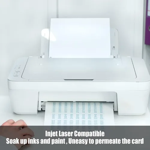 Miniatura 3 de Eaasty 50 hojas de papel de cartulina blanca de 11 x 17 pulgadas, cartulina de 80 libras, cubierta de papel de impresora grande y gruesa