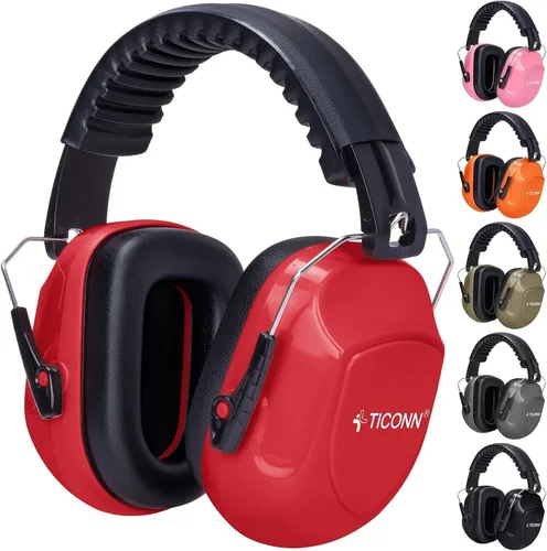 Miniatura 10 de TICONN Noise Cancelling Ear Muffs for Adults, SNR 33dB Hearing Protection, Adjustable Safety Earmuffs for Construction