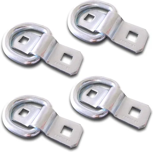 Miniatura 9 de LE KAPMOZ Anillos en D resistentes de 3/8 pulgadas, ganchos de anclaje de amarre para remolque, camión, cama, camioneta, caravana, cámper, ATV