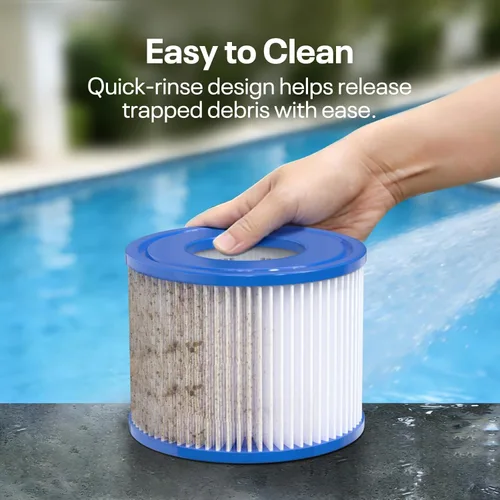 Miniatura 7 de Cartucho de filtro de bañera de hidromasaje tipo VI compatible con filtros Coleman SaluSpa para bañera de hidromasaje 90352E 58323 90427E 58323E