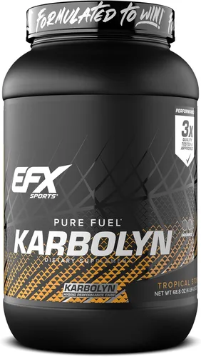 Miniatura 17 de EFX Sports Karbolyn Fuel Polvo de Carbohidratos de Absorción Rápida Carga de Carbohidratos, Energía Sostenida, Recuperación Rápida Libre