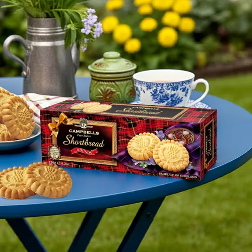 Miniatura 6 de Campbells Shortbread Pure Butter Rounds 4.23 oz (120g) – Galletas de mantequilla escocesas tradicionales de Escocia, galletas de té inglesas
