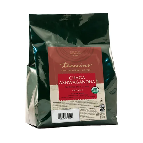 Miniatura 26 de Teeccino Lion’s Mane Rhodiola Café alternativo de setas adaptogénicas - Rosa - Café de setas herbal con sabor a mane de león y rhodiola, tostado