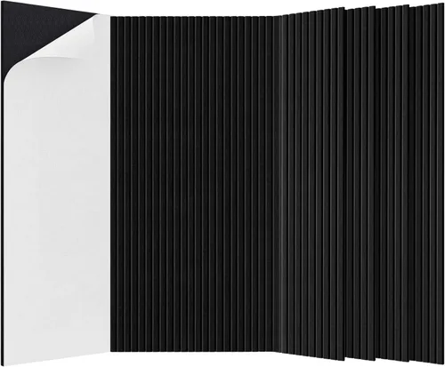 Miniatura 19 de Paquete de 5 paneles acústicos, paneles acústicos de pared de 47.2 x 23.6 x 0.4 pulgadas, grandes paneles insonorizados, paneles autoadhesivos a