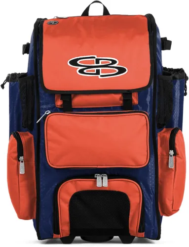 Miniatura 50 de Boombah Rolling Superpack - Bolsa para equipo de béisbol/sóftbol, varios colores, mango telescópico y capacidad para 4 murciélagos, versión