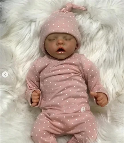 Miniatura 3 de Anano Muñecas Bebé Reborn de Silicona de Cuerpo Completo, Muñecas de Bebé Realistas de 18 Pulgadas Gemelas Niña, Muñeca de Bebés de Silicona