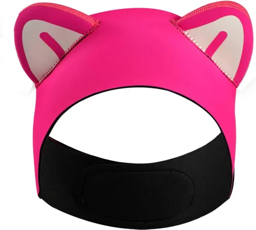 Miniatura 10 de Diadema de buceo con orejas de gato, diadema de natación para mujeres y niños, capucha de neopreno de 0.079 pulgadas (0.079 in), mantiene el agua