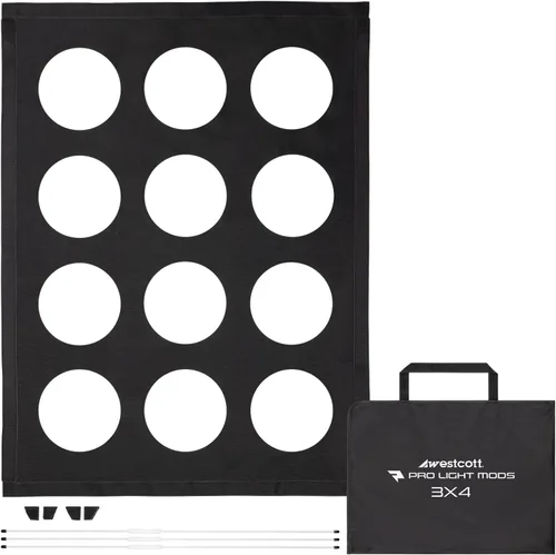 Miniatura 8 de Westcott Pro Light Mods - Accesorio de softbox rápido que simulan luces de estadio, accesorio de iluminación de escenario, iluminación de moda