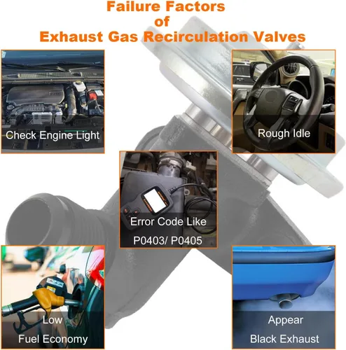 Miniatura 4 de Válvula EGR Válvulas de Recirculación de Gases de Escape Se ajusta para 1997-2009 F-ord E150 E250 E350, para 2000-2005 F-ord Excursion