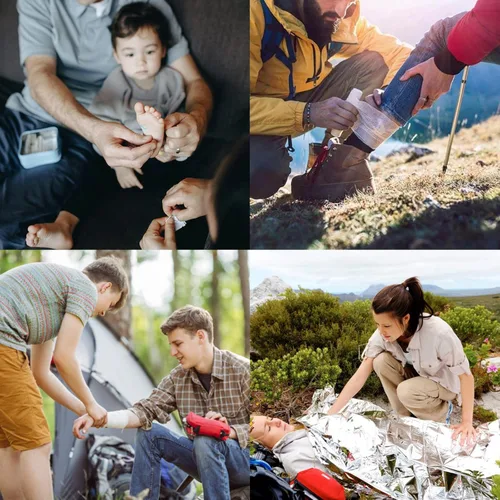 Miniatura 9 de Kit de Primeros Auxilios Impermeable con Tapa Enrollada para Barco, Kit de Emergencia con Contenidos Impermeables para Pesca, Kayak, Canotaje