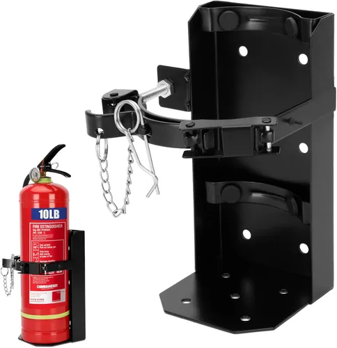 Soporte para Vehículo de Alta Resistencia, Soportes y Monturas para Extintor de Incendios - St12 de Acero Rojo, Compatible con Extintores de 10 lb