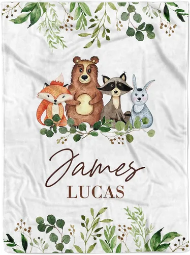 Miniatura 20 de MDPrints - Mantas de bebé personalizadas para niños, manta de bebé personalizada con nombre, regalo de guardería para recién nacidos, forro polar