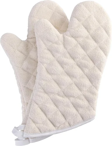 Miniatura 13 de Manoplas para horno ignífugas resistentes al calor hasta 425 °F 15 pulgadas, color negro, paquete de 2