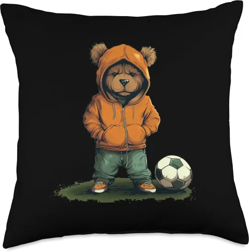 Miniatura 4 de Divertido oso de peluche ama el fútbol para niños y niñas