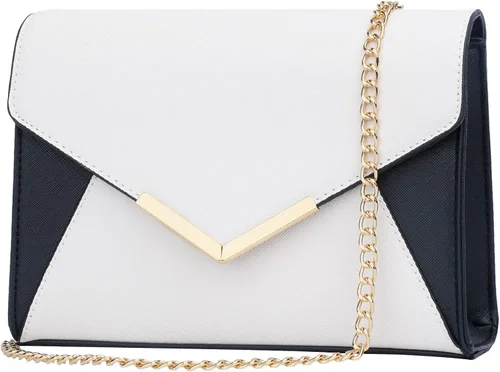 KKXIU Elegante bolso de mano de cuero sintético para mujer bolso de mano para fiesta boda baile de graduación