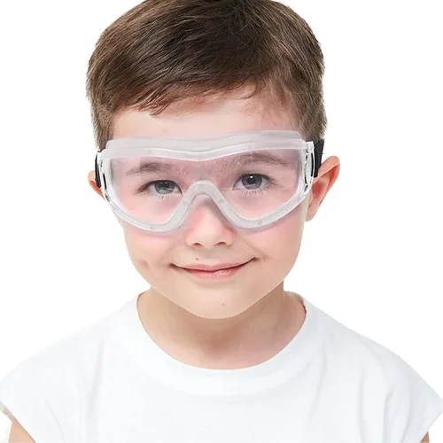 Miniatura 9 de Gafas de seguridad antivaho para niños, gafas de laboratorio para niños, ajustables, compatibles con pistola Nerf Azul