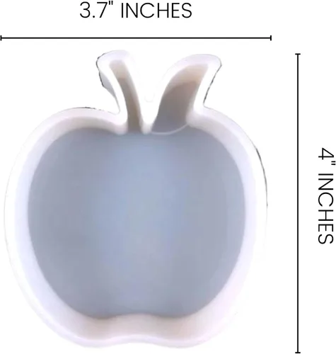 Miniatura 3 de Teacher Apple - Molde de silicona Tamaño 3.7 pulgadas de ancho x 4 pulgadas de largo x 0.8 pulgadas de profundidad Diseño de manzana