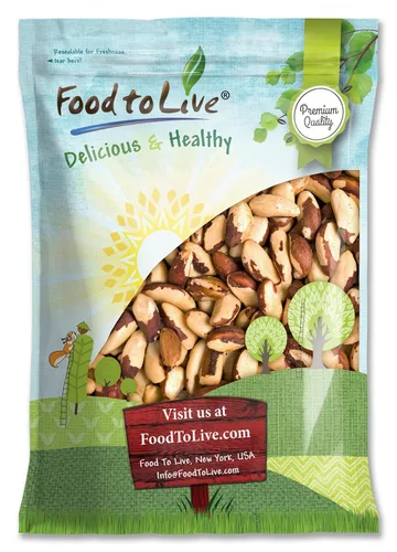 Nueces de Brasil orgánicas Food to Live® (crudas, sin cáscara)