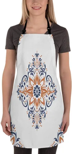 Miniatura 2 de Moslion Apron 31x27 Inch Kitchen Chef Waitress Cook Aprons Bib with Adjustable Neck for Women Men