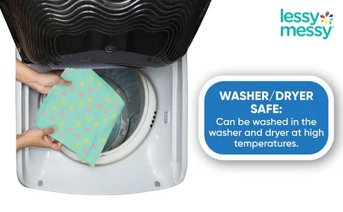 Miniatura 6 de Cambiador portátil para bebé, cambiador de pañales impermeable extra grande, lavable a máquina y apto para secadora, superficie lavable para una