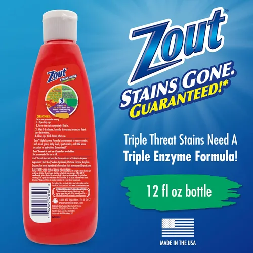 Miniatura 2 de Zout Removedor de manchas para ropa con fórmula de triple enzima, Eliminador de manchas, 1, 1