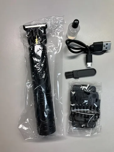 Miniatura 2 de Cortadora de barba o pelo de Buda negra duradera con kit recargable inalámbrico y cortapelos