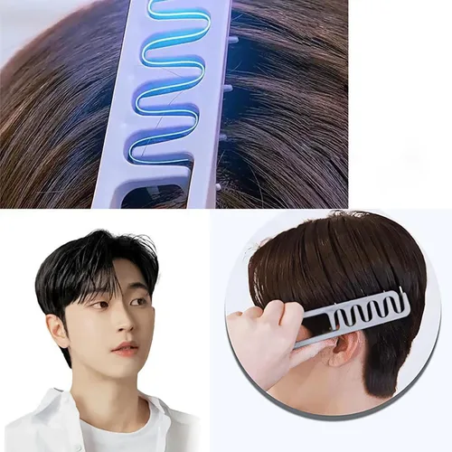 Miniatura 4 de Nowavibe Magic Comb - Peine de peinado con textura para hombres y mujeres, volumen y textura instantáneos, sin roturas ni tirones, estilos en Negro