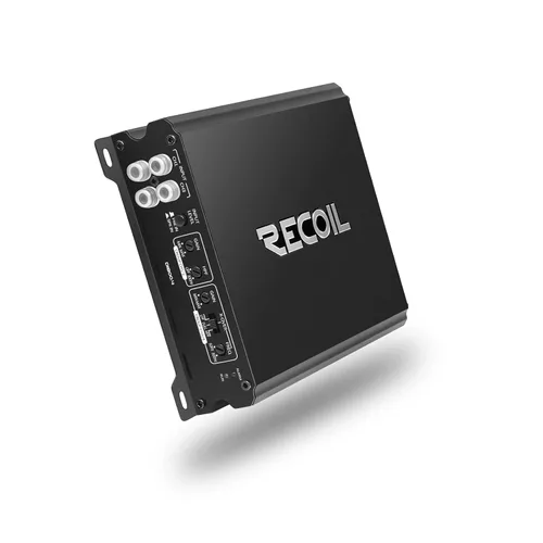 RECOIL DI800.4 - Amplificador de audio para coche de 4 canales de rango completo Clase-D, 1500 W, 2-4 Ohm estables, fuente de alimentación Mosfet,
